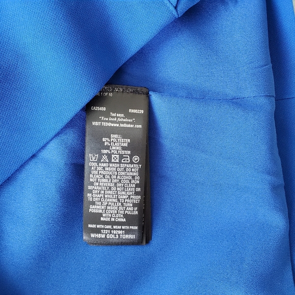 Ted Baker Torrii Halter Neck Scallop Tunic Dress - Picture 12 of 12